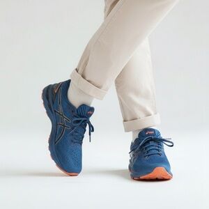 Asics Blue and Orange Sneakers Size 13